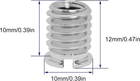 Threaded Screw Adapter LUORNG 6PCS 1/4"-20 Female to 3/8"-16 Male Easy Mount Convert Screw Adapter for DSLR Tripod Monopod, 1/4 inch to 3/8 inch Tripod Thread Adapter in Saudi Arabia