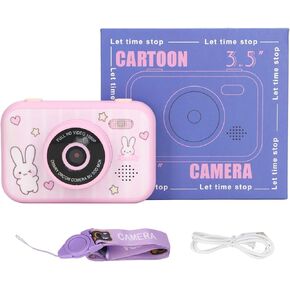 Kids Digital Camera, 40MP Children's Camera with Large Screen,High Definition Dual Lens Selfie Camera Toy Camera Kids Camcorder Suitable for Students, Teens, Kids in Kuwait
