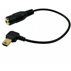 CamDesign 3.5mm Female to Mini USB Male Microphone Adapter Audio Transfer Cable Cord Compatible with GoPro Hero 1 2 3 Hero3+ Hero4 & Sports in Saudi Arabia