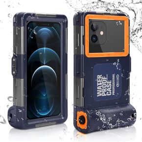 UrbanX Professional [15m/50ft] Swimming Diving Surfing Snorkeling Photo Video Waterproof Protective Case Underwater Housing for Energizer Power Max P490 and All Phones Up to 6.9 Inch LCD with Lanyard in Saudi Arabia