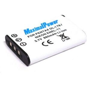 MaximalPower Replacement Li-ion Battery for NIKON EN-EL11 Camera Batteries - Fully Decoded 3.7V 880mAh Non-OEM Battery for Digital Photography