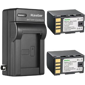 Kastar 1-Pack Battery and AC Wall Charger Replacement for JVC GZ-MS120AUS GZ-MS120B GZ-MS120BUS GZ-MS120R GZ-MS120RUS GZ-MS123 GZ-MS130 GZ-MS130A GZ-MS130AUS GZ-MS130B GZ-MS130BEU GZ-MS130BUS GZMS130R in Kuwait