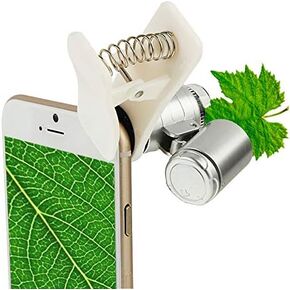 Ultra Slim Case Universal Clip-Type LED Phone 60X Microscope/Micro Lens Phone Back Cover in Saudi Arabia