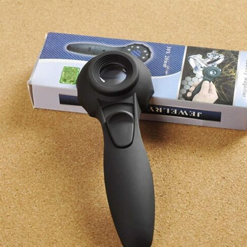 عدسة مكبرة 30 مرة مكبرة جوهرة بصرية مع أضواء LED عدسة إصلاح إلكترونية تحديد عتيق عدسة مكبرة عالية التكبير أداة زجاجية مكبرة للقراءة المحمولة in Kuwait