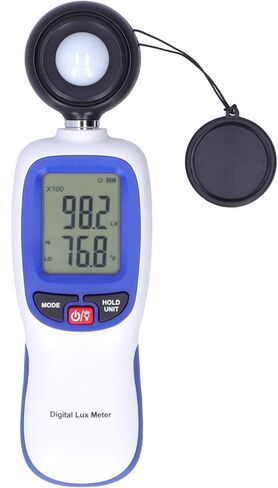 Luxmeter, Luxmeter Handheld Light Meter 2 Times/Sec Difference Value Maximum and Minimum for Measuring Current Illuminance and Temperature in Saudi Arabia