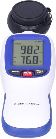 Luxmeter, Luxmeter Handheld Light Meter 2 Times/Sec Difference Value Maximum and Minimum for Measuring Current Illuminance and Temperature in Saudi Arabia