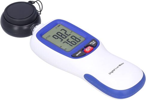 Luxmeter, Luxmeter Handheld Light Meter 2 Times/Sec Difference Value Maximum and Minimum for Measuring Current Illuminance and Temperature in Saudi Arabia