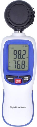 Luxmeter, Luxmeter Handheld Light Meter 2 Times/Sec Difference Value Maximum and Minimum for Measuring Current Illuminance and Temperature in Saudi Arabia