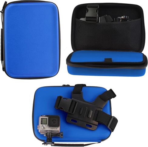 Navitech Blue Heavy Duty Rugged Hard Case/Cover Compatible with The Nilox Mini WI-FI Action Camera in Saudi Arabia