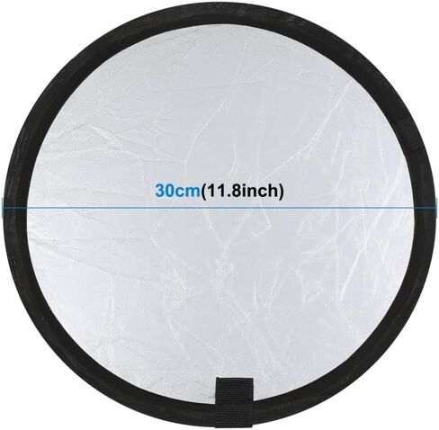 PULUZ 12 Inch / 30cm Light Reflector 2 in 1 Folding Photo Studio Reflector Board with Bag- Silver, Gold for Studio Photography Lighting and Outdoor Lighting in Saudi Arabia
