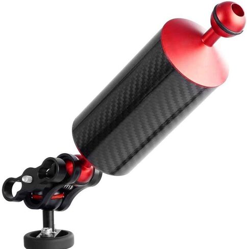 Diving Float Arm, Portable Underwater Floating Arm, in-Water Dual Ball Carbon Fiber Floating Arm, Lightweight Floating Arm, Floating Tray for Macro and Wide Angle Photography(8 inches) in Kuwait