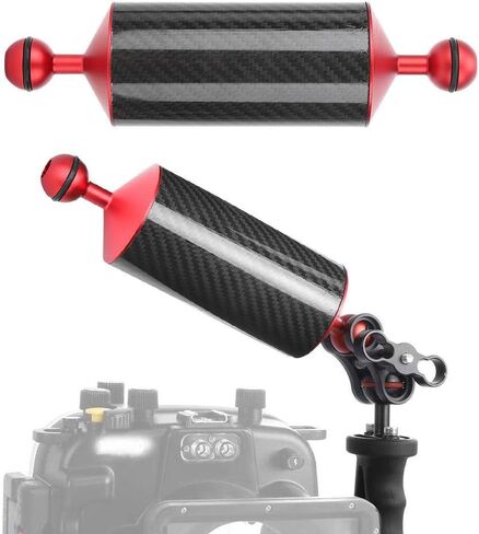 Diving Float Arm, Portable Underwater Floating Arm, in-Water Dual Ball Carbon Fiber Floating Arm, Lightweight Floating Arm, Floating Tray for Macro and Wide Angle Photography(8 inches) in Kuwait