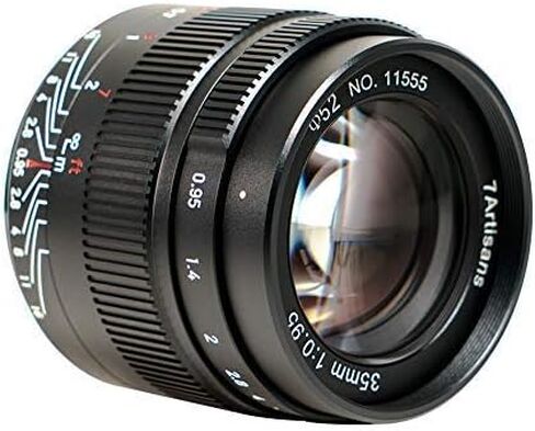 7artisans 35mm F0.95 Large Aperture APS-C Manual Focus Portrait Lens for Nikon Z Mount Camera Z6 Z7 Z6II Z7II ZFC in Saudi Arabia