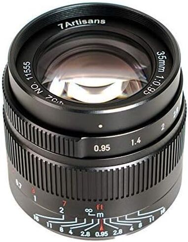 7artisans 35mm F0.95 Large Aperture APS-C Manual Focus Portrait Lens for Nikon Z Mount Camera Z6 Z7 Z6II Z7II ZFC in Saudi Arabia
