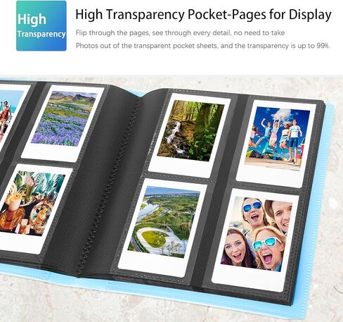 عبوتان، ألبوم صور Instax، ألبومات بولارويد 192 صورة لكاميرا Fujifilm Instax Mini 11 90 70 50S 26 25 9 8+ 7S الفورية، ألبوم صور بولارويد لـ Polaroid Snap Z2300 PIC-300P Film & Knop Photocards in Kuwait