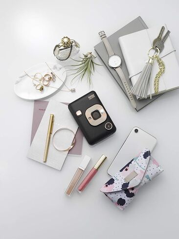 Fujifilm Instax Mini Liplay Hybrid Instant Camera - Stone White in Saudi Arabia