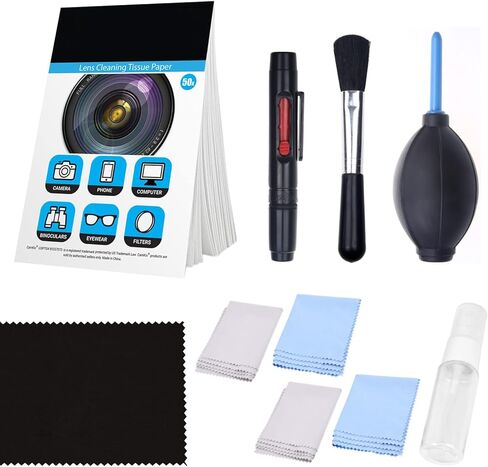 Professional Camera Cleaning Kit for DSLR Cameras- Canon, Nikon, Pentax, Sony - Cleaning Tools and Accessories in Saudi Arabia