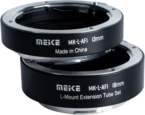 حلقة محوّل أنبوب تمديد Macro المعدني من Mike L-AF1 (13 مم + 18 مم) لكاميرا Panasonic Lumix Sigma Leica L-Mount Mirrorless مثل S1 S1R S1H S5 FP in Kuwait