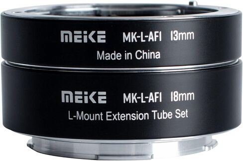 حلقة محوّل أنبوب تمديد Macro المعدني من Mike L-AF1 (13 مم + 18 مم) لكاميرا Panasonic Lumix Sigma Leica L-Mount Mirrorless مثل S1 S1R S1H S5 FP in Kuwait