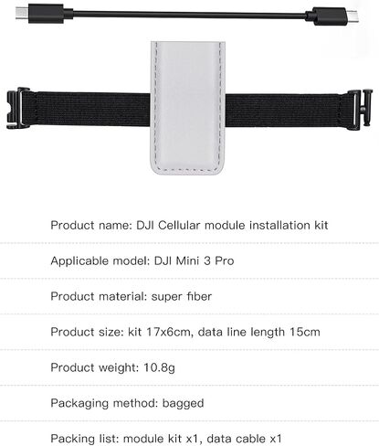 4G Module Mounting Kit Compatible with DJI Mavic Mini 3 Pro Cellular, 4G Module Case with Charging Cable in Saudi Arabia