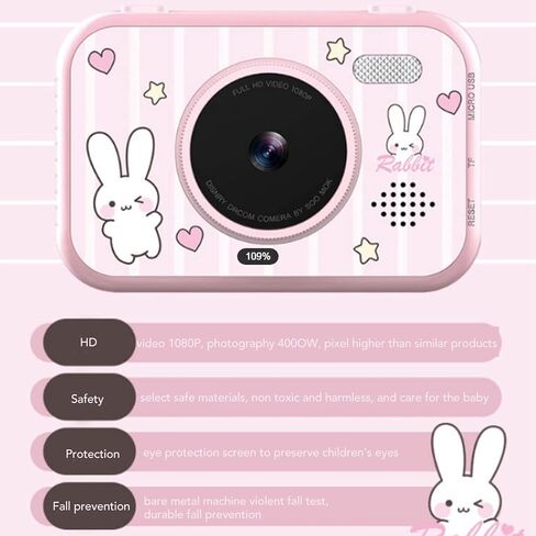 Kids Digital Camera, 40MP Children's Camera with Large Screen,High Definition Dual Lens Selfie Camera Toy Camera Kids Camcorder Suitable for Students, Teens, Kids in Kuwait