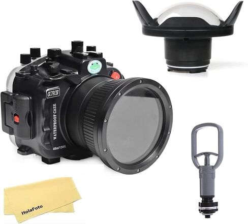 SeaFrogs Waterproof Housing Waterproof Case w/Vacuum Pump VPS-100 & 6 inch Wide Angle Dome Port Kit for Sony A7R IV A7R4 in Kuwait