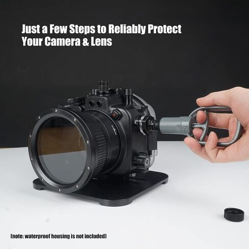 SeaFrogs Waterproof Housing Waterproof Case w/Vacuum Pump VPS-100 & 6 inch Wide Angle Dome Port Kit for Sony A7R IV A7R4 in Kuwait