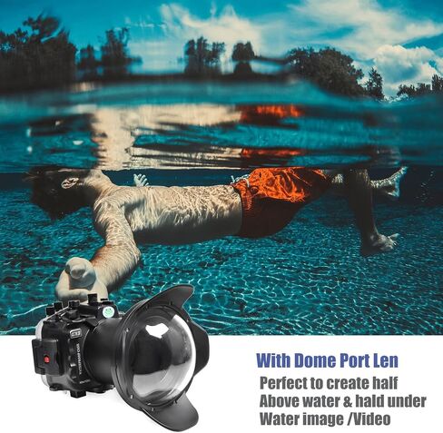SeaFrogs Waterproof Housing Waterproof Case w/Vacuum Pump VPS-100 & 6 inch Wide Angle Dome Port Kit for Sony A7R IV A7R4 in Kuwait