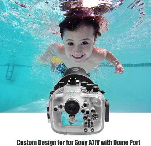 SeaFrogs Waterproof Housing Waterproof Case w/Vacuum Pump VPS-100 & 6 inch Wide Angle Dome Port Kit for Sony A7R IV A7R4 in Kuwait