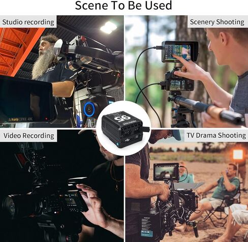 ANDYCINE Mini V-Mount Battery V-Lock 95Wh 10A Draw Batteries with Dual D-Tap & USB-A Output to Power Camcorder Camera,Compatible with BMPCC 4K,6K, Led Studio Lights(Battery Charger NOT Includ) in Kuwait