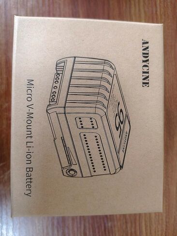 ANDYCINE Mini V-Mount Battery V-Lock 95Wh 10A Draw Batteries with Dual D-Tap & USB-A Output to Power Camcorder Camera,Compatible with BMPCC 4K,6K, Led Studio Lights(Battery Charger NOT Includ) in Kuwait