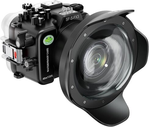 Seafrogs 40M/130FT Underwater Camera Housing Waterproof Case for Sony FX3 with 6" Dome Port, Compatible with Sony FE12-24 F4 and FE16-35 F4 Lens(Zoom Rings for FE12-24 F4 and FE16-35 F4 Included) in Saudi Arabia