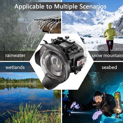 Seafrogs 40M/130FT Underwater Camera Housing Waterproof Case for Sony FX3 with 6" Dome Port, Compatible with Sony FE12-24 F4 and FE16-35 F4 Lens(Zoom Rings for FE12-24 F4 and FE16-35 F4 Included) in Saudi Arabia
