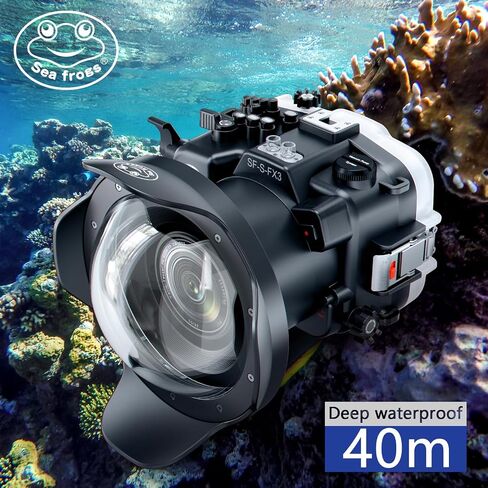 Seafrogs 40M/130FT Underwater Camera Housing Waterproof Case for Sony FX3 with 6" Dome Port, Compatible with Sony FE12-24 F4 and FE16-35 F4 Lens(Zoom Rings for FE12-24 F4 and FE16-35 F4 Included) in Saudi Arabia
