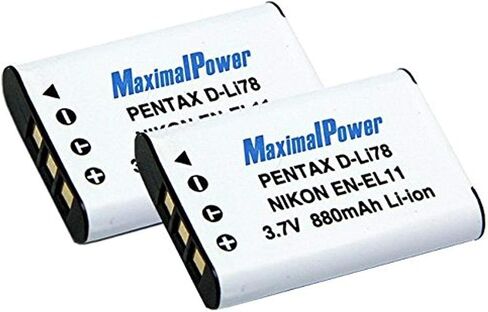 MaximalPower Replacement Li-ion Battery for NIKON EN-EL11 Camera Batteries - Fully Decoded 3.7V 880mAh Non-OEM Battery for Digital Photography in Saudi Arabia