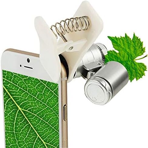 Ultra Slim Case Universal Clip-Type LED Phone 60X Microscope/Micro Lens Phone Back Cover in Saudi Arabia