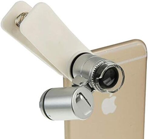 Ultra Slim Case Universal Clip-Type LED Phone 60X Microscope/Micro Lens Phone Back Cover in Saudi Arabia