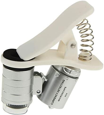 Ultra Slim Case Universal Clip-Type LED Phone 60X Microscope/Micro Lens Phone Back Cover in Saudi Arabia