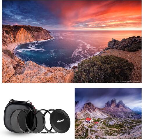 Haida NanoPro Magnetic ND Kit Contain Filter Adapter Ring and Bag ND0.9/1.8/3.0 Filter Magnetic Lens Cap Small to Large Step-up Ring Filter 82MM in Saudi Arabia