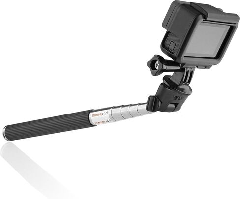 Circuit City Extendable Waterproof Selfie Stick | Extra-Long 42" Extending Monopod with Lanyard | Steel Telescoping Hand Grip Pole for GoPro and Other Action Cameras in Kuwait