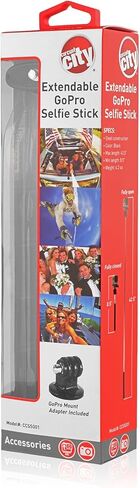 Circuit City Extendable Waterproof Selfie Stick | Extra-Long 42" Extending Monopod with Lanyard | Steel Telescoping Hand Grip Pole for GoPro and Other Action Cameras in Kuwait