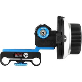 Fotga DP3000 M1 Follow Focus With Gear Belt Ring Compatible With Rebel T6i, T7i, T6, EOS 7D Mark II, 6D II, 5D Mark III IV, 80D Nikon D850 D800 D750 D7500 Panasonic GH5S GH5 GHS Olympus EM10II EM5 in Kuwait