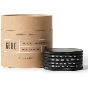 Gobe 40.5mm UV, Circular Polarizing (CPL), ND8, ND1000 Lens Filter Kit in Saudi Arabia