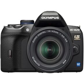 OM SYSTEM OLYMPUS Evolt E620 12.3MP DSLR with IS, 2.7-inch Swivel LCD with 14-42mm f/3.5-5.6 Zuiko Lens in Kuwait