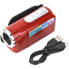 Video Camera Camcorder, 2inch TFT LCD Sceen Vlogging Camera Recorder HD Digital 16X Zoom Camcorder Toy with Micro USB for Kids Gift(Black)