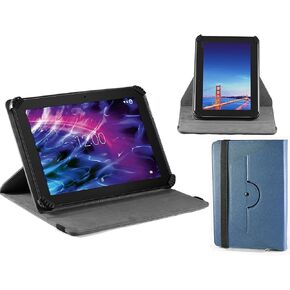 Navitech Blue Faux Leather Case Cover with 360 Rotational Stand Compatible with The XIDO Z120/3G, Tablet Pc in Saudi Arabia