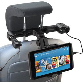 Navitech USB Port 4.2A headrest Mount with Integrated car Charger Compatible with The Koolertron 9.5" LCD TFT Portable DVD Player in Kuwait