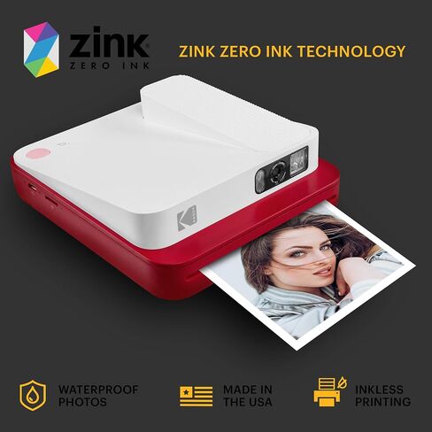 KODAK Smile Classic Digital Instant Camera with Bluetooth (Red) Travel Kit in Saudi Arabia
