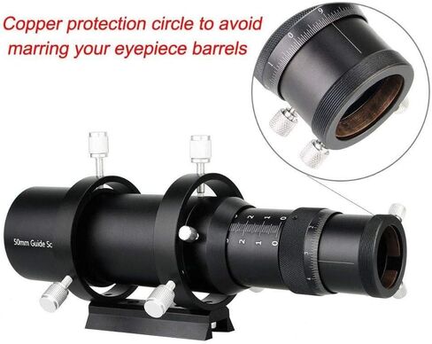 ZAPION 50 مم نطاق مكتشف فاخر مدمج 1.25 تركيز حلزوني مزدوج متوافق مع تلسكوب علم الفلك in Kuwait