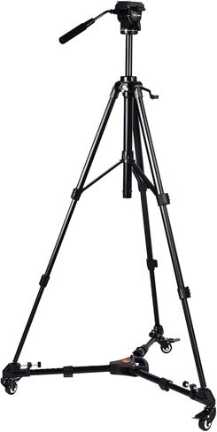 TD-30 Photography Professional Heavy Duty Tripod Dolly with Rubber Wheels and Adjustable Leg Mounts, Compatible with Most Tripods Perfect for Cameras Camcorder and Lighting Equipment in Kuwait